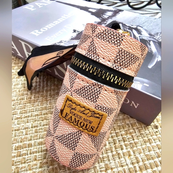 Unbranded Accessories - Fashion Pink Purse Charm Mini Bucket Lipstick Case Key Chain New